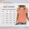 thumbnail image 2 of SWQZVT Womens Tops Short Sleeve for Summer T Shirts Ladies Trendy Clothes Colorblock Clothing Crew Neck Blouses Tee Cotton Pink M, 2 of 8