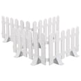 thumbnail image 1 of Raindrops 4Pcs White Plastic Garden Fence Panel Decorative Flowerbed Border Lawn Edging Landscape Fencing, 1 of 8