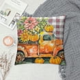 thumbnail image 2 of PRATYUS  Spring Summer Fall Winter Pillow Covers Home Pillow Case Floral Bloom Truck Pumpkin Let It Snow Cushion Case for Home Decor 20x20in, 2 of 5