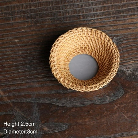 

MEROTABLE Portable Tea Strainers Bamboo Rattan Gourd Shaped Tea Leaves Funnel for Tea Table Decor Tea Ceremony Accessories