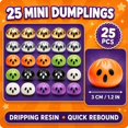 thumbnail image 3 of 25 Pack of Extra Mini Squishies Dumplings Mystery Dumpling Squish for Halloween Goodie Bags Party Supplies, 3 of 9
