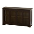 thumbnail image 5 of TMS 42” Wide Contemporary Tempered Glass Sliding Door Stackable Dining Room Sideboard, Espresso Brown Finish, 5 of 6