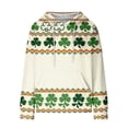 thumbnail image 4 of Women's St Patricks Day Sweatshirt Long Sleeve Crewneck Irish Shamrock Print Hoodie Plus Size Saint Patricks Shirt Ginger 2XL, 4 of 4