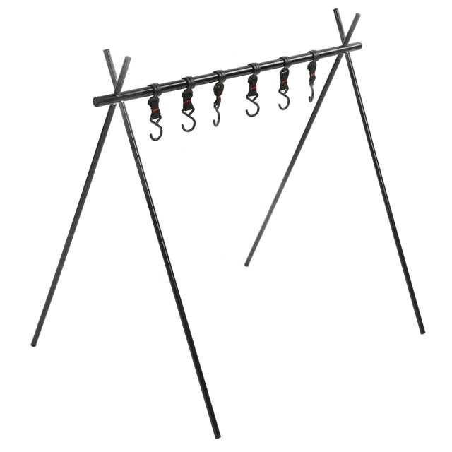 Soporte para cocinar en fogatas, estante colgante para acampar, 6 kg, estante colgante para utensilios de cocina, estante para acampar para colgar, diseñado meticulosamente