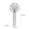 thumbnail image 3 of FloHua 3-in-1 Portable Fan, 3Speeds Handheld Fan, Personal Fan with Foldable Handle as Desk Fan, Lightweight Neck Fan , Rechargeable Mini Fan for Stylish Girl/Women/Men/Pets/Indoor Outdoor/Travel, 3 of 7