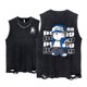 thumbnail image 1 of Camisetas Vintage de Hip Hop, camisetas sin mangas de gran tamaño informales con Gato de dibujos animados, camisetas Retro lavadas de manga corta, Chaleco de algodón sin mangas, 1 of 4
