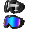 thumbnail image 1 of 2-Piece Set Of Off-Road Bicycle Goggles, Motorcycle Riding Goggles, Windproof Glasses, Helmet Goggles (Colored+Transparent), 1 of 4