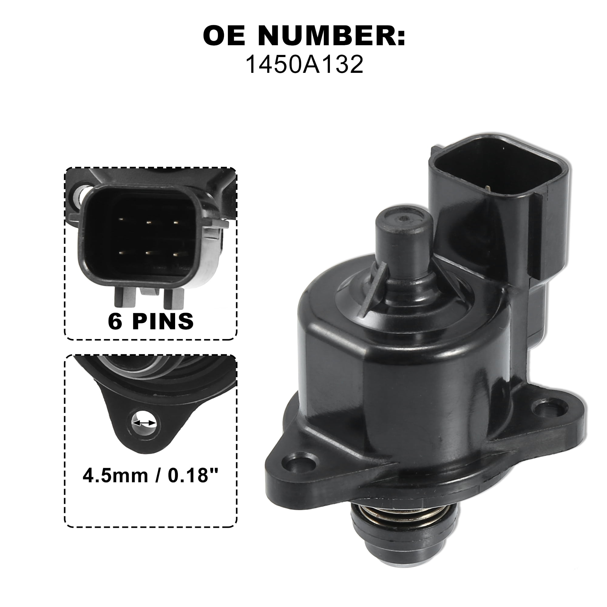 Car Idle Air Control Valve IACV IAC 1450A132 Fits for Mitsubishi for Dodge for Chrysler 1999-2005
