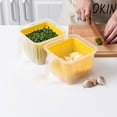 thumbnail image 4 of Recipiente De Almacenamiento De Alimentos De Cocina Con Cesta De Escurridor, Organizador De Frutas Y Verduras De Plástico Pp Insípido Con Asa Portátil Y Tapa, Caja De Almacenamiento De Alimentos Kearding HA025368-01, 4 of 6