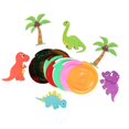 thumbnail image 4 of KAKOWELY Decoración para fiesta de cumpleaños, dinosaurio, remolino colgante, suministros para fiesta, decoraciones de remolino para fiesta de cumpleaños temática, 4 of 5