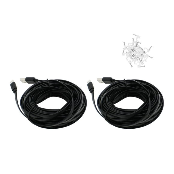 Cable USB tipo C PDEEY de 25 pies (8 m) para cámara de seguridad CCTV