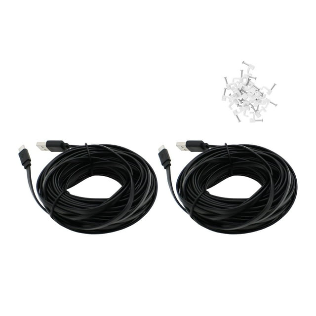 Cable USB tipo C PDEEY de 25 pies (8 m) para cámara de seguridad CCTV