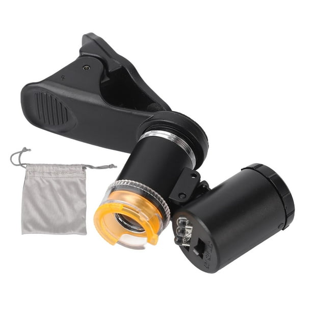 Lupa 60x Mejor Lupa Para MÃ³vil Microscopio De Bolsillo Con Luz