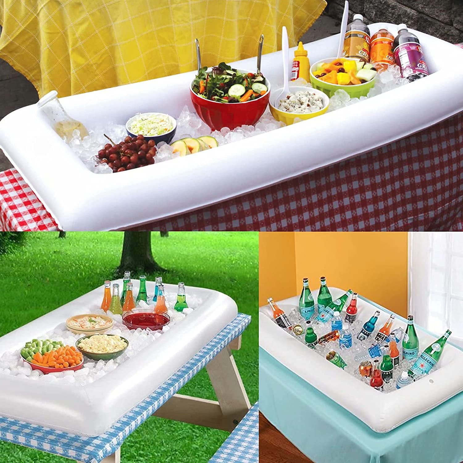 Buffet Salad Food & Drink Ice Cooler Picnic Camp Party Inflatable Serving Bar 