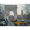 thumbnail image 2 of Braithwaite, Bruce 14x11 Gold Ornate Wood Framed with Double Matting Museum Art Print Titled - Washington Square, 2 of 4