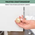 thumbnail image 2 of Ilyapa Brushed Gold Kitchen Cabinet Knobs - Round Braided Drawer Handles - 25 Pack of Kitchen Cabinet Hardware, 2 of 6