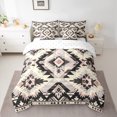 thumbnail image 3 of Manfei Ancient bohemian Aztec 7-Piece Twin Bedding Sets,Boho Tribal Gemetric Bedding Comforter Set,Beige Black Gray Sheet Sets For Men Women,Super Cozy Room Decor Reversible, 3 of 9