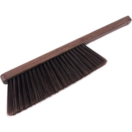 

Hand Broom Cleaning Brushes-Soft Bristles Dusting Brush for Cleaning Car/Bed/Couch/Draft/Garden/Furniture/Clothes Wooden Handle