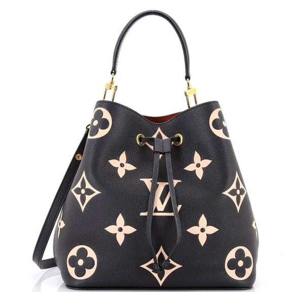 Pre-Owned NeoNoe Handbag Bicolor Monogram Empreinte Giant MM By Rebag