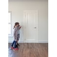 thumbnail image 6 of 30 in. x 80 in. Left-Handed Solid Core White Primed Composite Single Pre-hung Interior Door Black Hinges, 6 of 13
