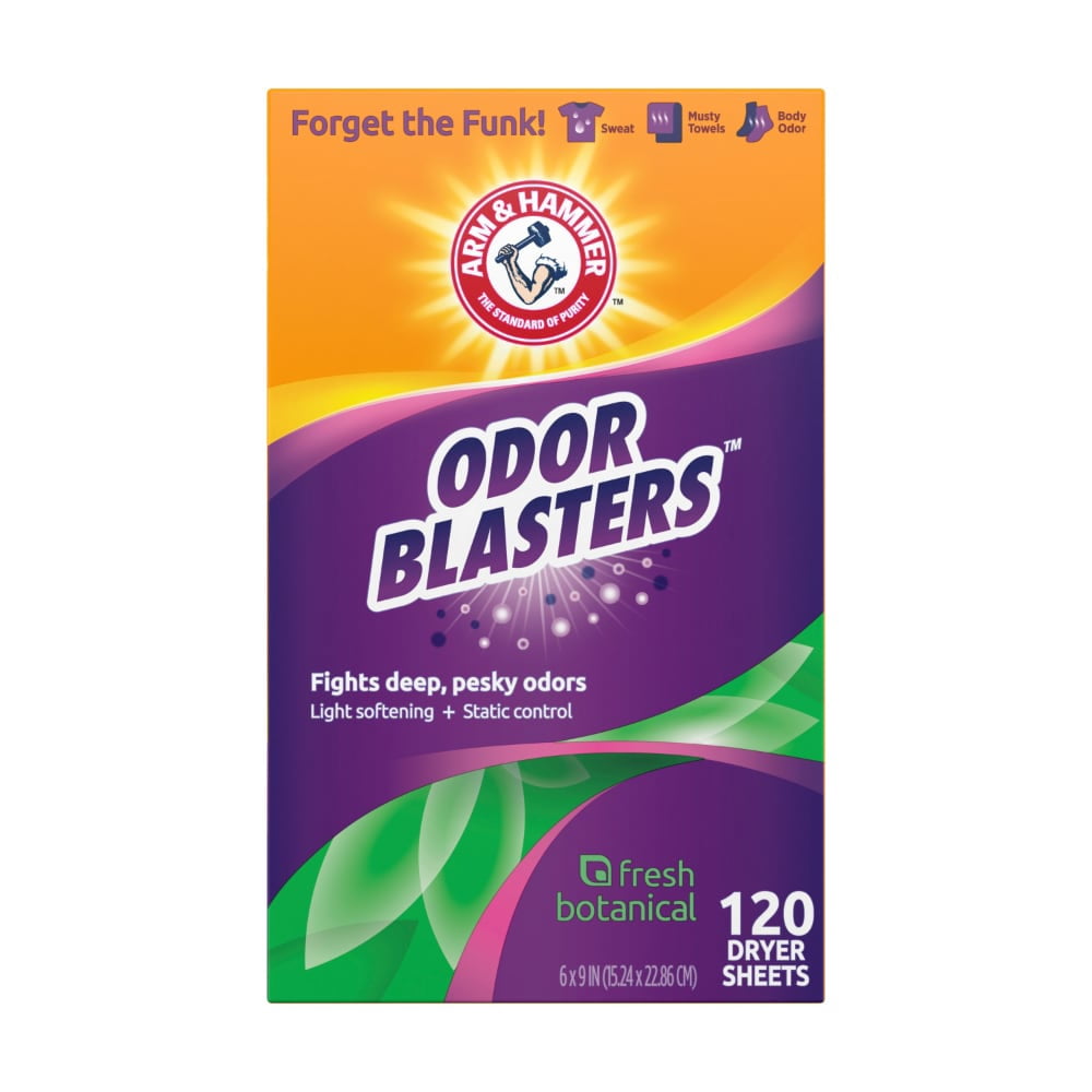 ARM & HAMMER Odor Blasters Fresh Botanical Dryer Sheets 120 ct - 3 Pack