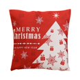 thumbnail image 1 of onlyliua ¡ Ofertas Del Día Liquidación Prime! Funda de Almohada con Estampado Navideño, Funda de Cojín de Lino para Sofá, Funda de Cojín para Decoración Del Hogar, Funda de Almohada Familiar, 1 of 1