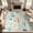 Animal Botanical -green, variant on CHAKME 5'x7' Vintage Tiger Area Rugs Non Slip Machine Washable Vintage Boho Carpet Low Pile Print Bedroom Dining Room Home Office Rug,Red