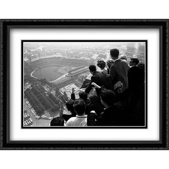 World Series, Pittsburgh, 1960 2x Matted 32x26 Large Black Ornate Framed Art Print by George Silk