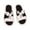 Black, variant on Fuzzy Slippers For Women Slippers Fuzzy Comfortable Shoes Cute Cat Print Open Toe Flat Slides Cozy Fall Winter Home Footwear Warm Cozy Winter House Slippers Bedroom Indoor House Shoes