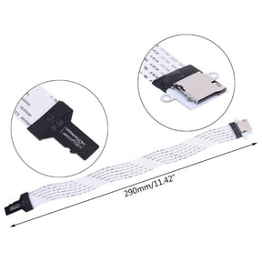 ZUARFY TF micro SD male to TF micro SD FeMale (TF to TF)Flexible Memory Card Extension cable Extender Adapter reader reader Cord Linker