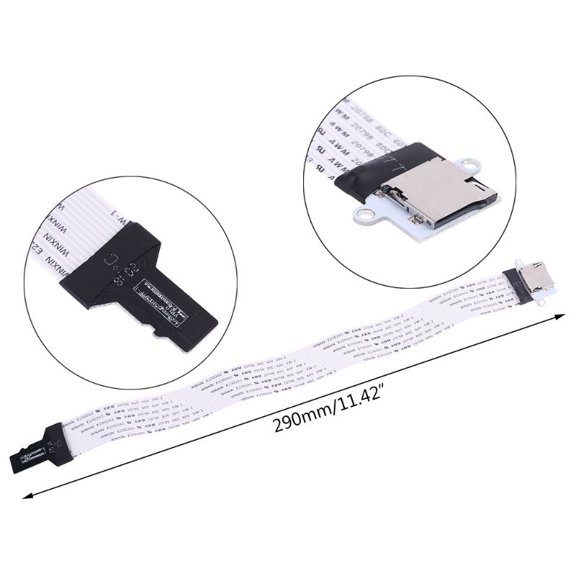 ZUARFY TF micro SD male to TF micro SD FeMale (TF to TF)Flexible Memory Card Extension cable Extender Adapter reader reader Cord Linker