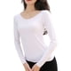 thumbnail image 1 of Guardurnaity Ropa interior térmica femenina de manga larga con cuello redondo, camisa de fondo de otoño para el hogar y la Oficina, ropa interior para Prendas para la parte del cuerpo 1Pc Blanco L Guardurnaity AP013721-15, 1 of 6