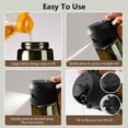 thumbnail image 2 of Olive Oil Dispenser and Oil Sprayer – 16oz/470ml Glass Light-Proof Oil Pourer for Kitchen, Air Fryer, Cooking, Salad, and BBQ, 2 of 4