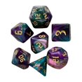 thumbnail image 4 of dados poliédricos,Juego de dados poliédricos Juegos de mesa Juegos de cartas,Dados de dos colores D4 D6 D8 D10 D12 D20 Coloridos,Dados de múltiples caras Juegos de mesa con rollos,Juegos de, 4 of 8