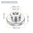 thumbnail image 2 of Uxcell Aluminum Alloy Handwheel 60mm OD 19mm Bore Machine Tool Hand Wheel for Milling Machine Lathe, Silver Tone, 2 of 6