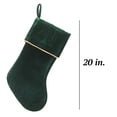thumbnail image 2 of Classic 20 inch Velvet Christmas Stockings, Christmas Decor Soft Velvet Stockings for Christmas Fireplace Decorations, 2 of 4