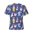 thumbnail image 6 of Qekee Cartoon Rabbit Classic Fit T-Shirt Men's Shirt Men's Tight Short Sleeves for Exercise, Running, Mountaineering - Cartoon Rabbit, 6 of 9