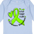 thumbnail image 4 of Inktastic Love, Care, Cure Lymphoma Awareness Lime Green Ribbon Hearts Boys or Girls Long Sleeve Baby Bodysuit, 4 of 5