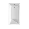 thumbnail image 4 of Wyndham Collection WCBTW16032R18BNTRIM 60 x 32 x 18 in. Grayley Alcove Bathtub with Right-Hand Drain & Overflow Trim, Brushed Nickel & White, 4 of 7