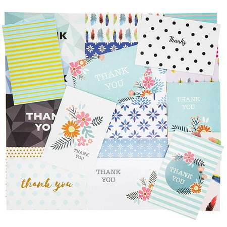 Best Paper Greetings 36-Pack Bulk Thank You Note Cards, 36 Assorted Notecard Designs and White Envelopes, 4 x 6 (Best Selling Greeting Cards)