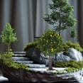 thumbnail image 4 of Árboles en miniatura para maquetas de trenes, paisajes arquitectónicos, árboles artificiales realistas para construir maquetas, paisajes y manualidades Árbol verde con frutos amarillos, 4 of 8