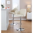 thumbnail image 6 of LumiSource Dahlia Adjustable Barstool - Set of 2, 6 of 11
