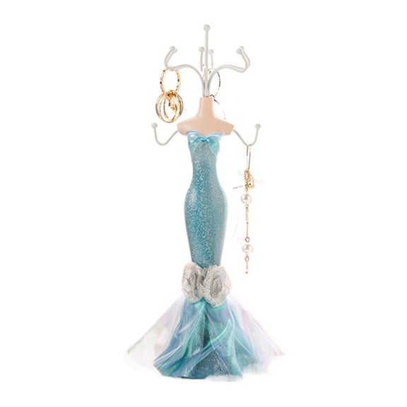 Osdhezcn Elegant Iron Jewelry Display Stand Sophisticated Shelves Iron Jewelry Model Stand Displays Pendants and Bracelets