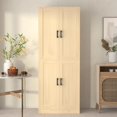 thumbnail image 4 of DIYART Oak Kitchen Pantry Cabinet, 71" Tall Kitchen Storage Cabinet with doors, Kitchen Pantry Hutch with Storage for Kitchen, Dining Room, 4 of 7