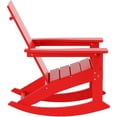 thumbnail image 4 of Parkdale Outdoor HDPE Plastic Adirondack Rocking Chair in Red, 4 of 8