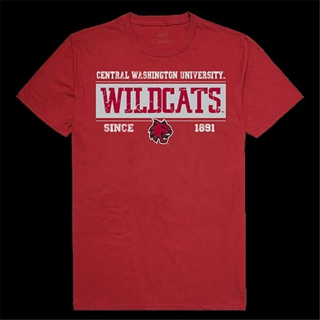 W Republic Products 507-213-339-04 T-Shirts Établis, Central Washington University, Cardinal - Extra Large