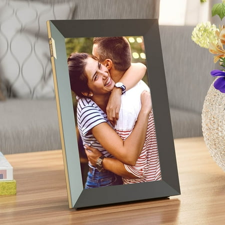 Nixplay - W10K Touch 10.1-inch LCD Smart Digital Photo Frame - Black/Gold