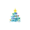 thumbnail image 4 of Mr. Christmas 12-Inch Nostalgic Pre-Lit Light Blue Christmas Tree, 4 of 6