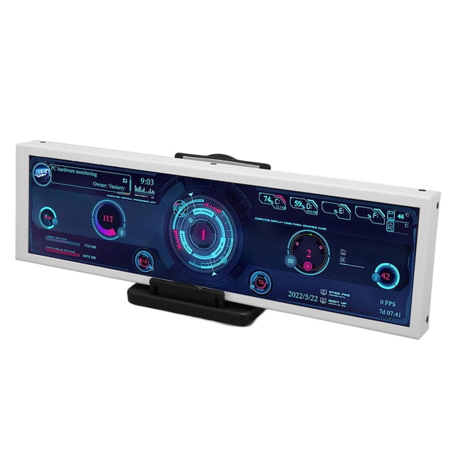 Monitor de temperatura de computadora Bling Bling 8,8 pulgadas 1920 x 480 60 Hz