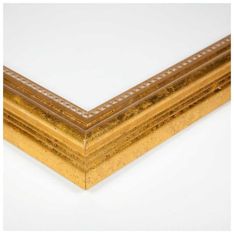 FramesFactory Marco de madera Wall 30x40 cm - oro - vidrio artificial